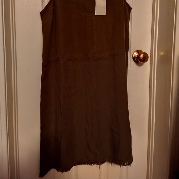 Thread & Supply Feria Dress Olive S NWOT - Picture 6 of 7